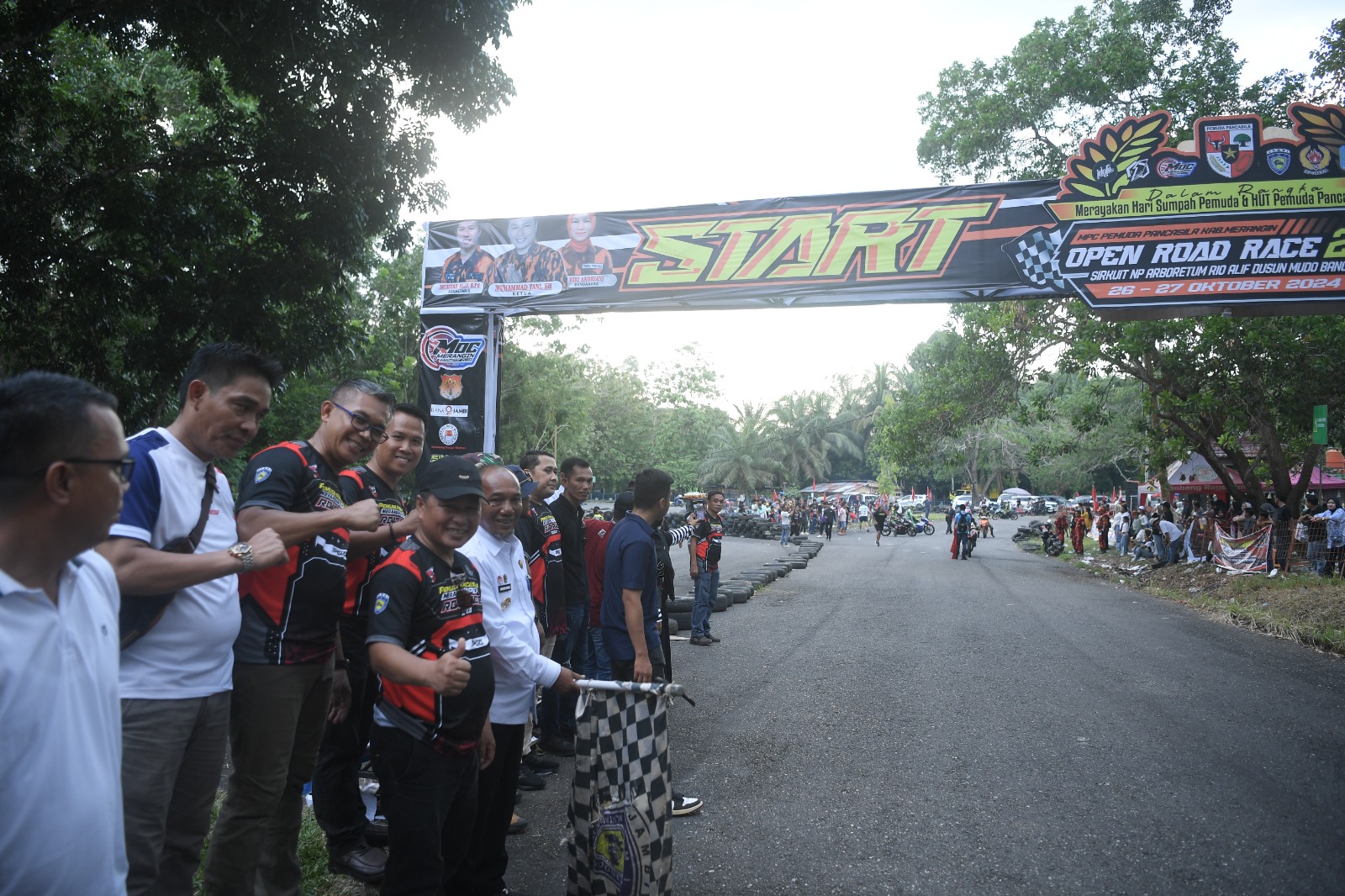 Pemuda Pancasila Merangin Sukses Gelar Open Road Race HUT PP Dan Hari Sumpah Pemuda