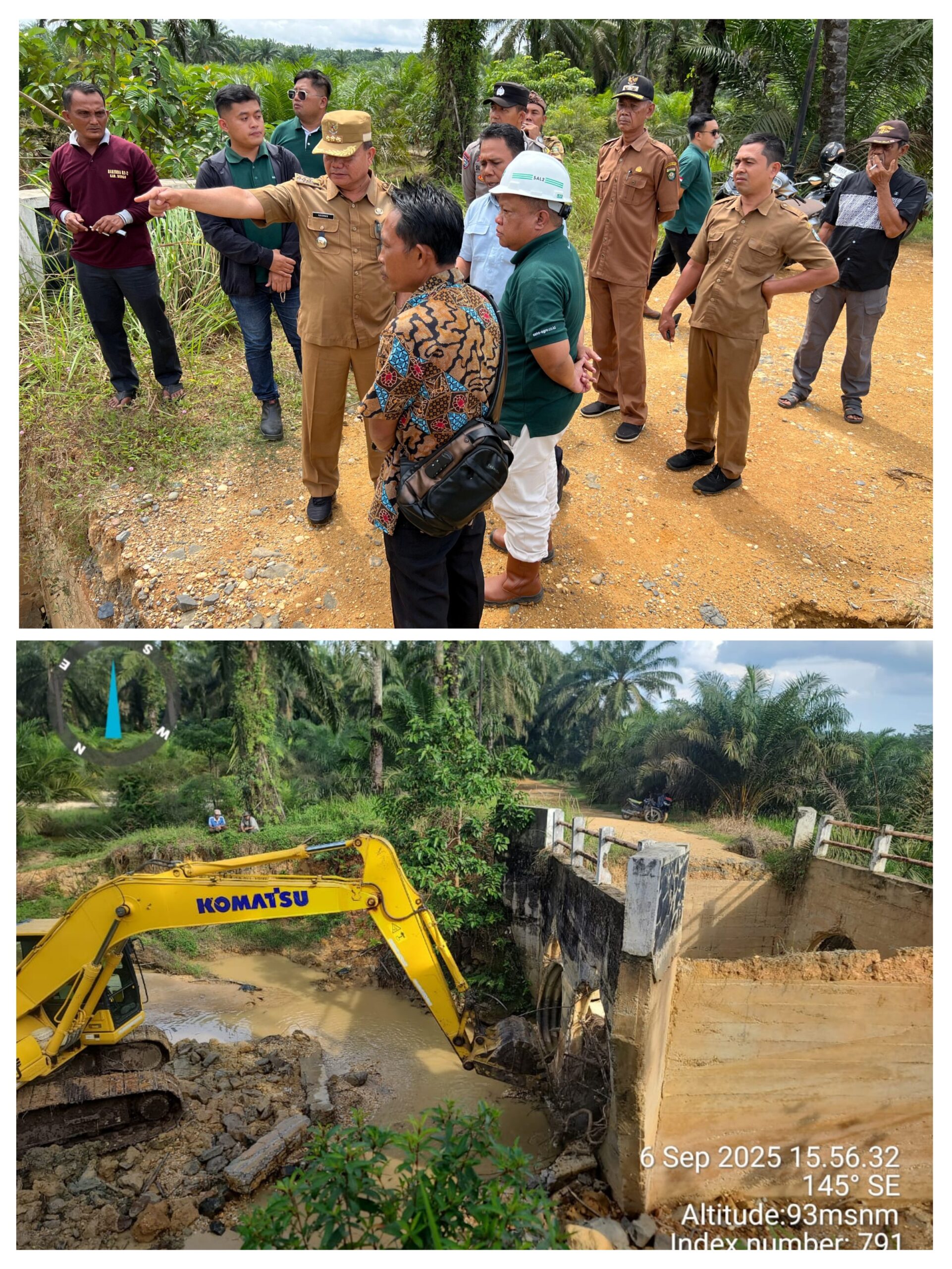 Teng… PT SAL 2 Mulai Kerjakan Jembatan unit 15 Dusun Cilodang 