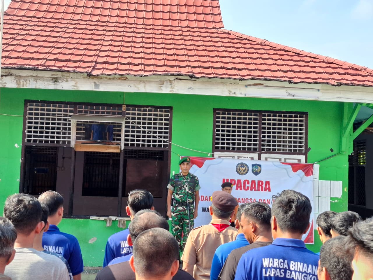 Pimpin Upacara di Lapas Bangko,Ini Pesan Danramil 05/Jangkat